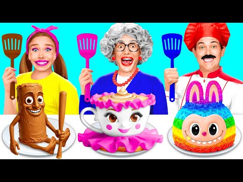 Me vs Grandma Cooking Challenge | Crazy Cooking Battle by BaRaDa Challenge