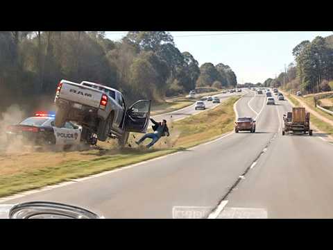 Craziest Pickup Truck Police Chases - Caught on Dashcam