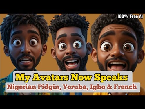 AI Avatar Voice Tutorial | Speak in Pidgin, Yoruba, Igbo, or French!