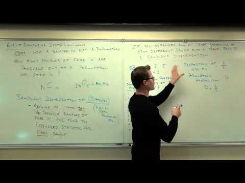 Statistics Lecture 6.4: Sampling Distributions Statistics. Using Samples to Approx. Populations