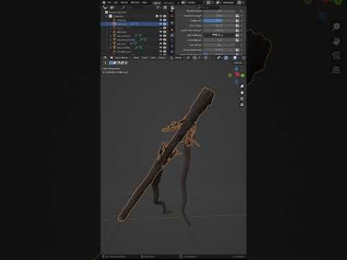 Procedural Stretch and Snap using Blender Geometry Nodes
