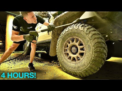 Disgusting Muddy Land Cruiser: Longest Car Wash Ever?