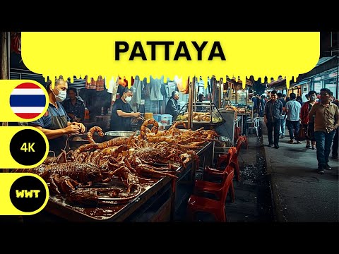 Runway Night Market Pattaya Walk in 4K - Street Energy and Local Market Atmosphere