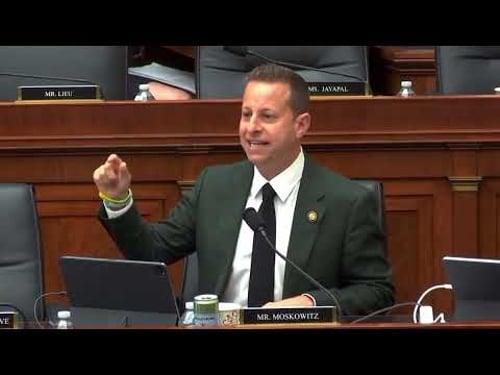 Moskowitz Presses Chairman Jordan and Judiciary Republicans on their Inaction on the Epstein Files