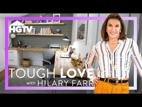 Creating an AMAZING Home Office and Entertainment Space | Tough Love with Hilary Farr | HGTV