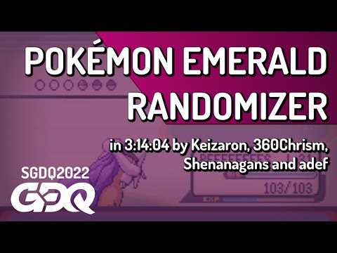 Pokémon Emerald by Keizaron, 360Chrism, Shenanagans, adef in 3:14:04 - Summer Games Done Quick 2022