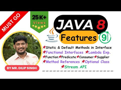 JAVA 8 Features Tutorial | Functional Interfaces | Lambda Expressions | Optional Class | Stream API