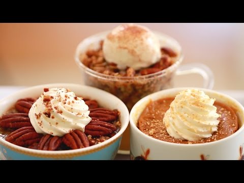 Microwave Mug Pies (Pumpkin, Apple & Pecan Pies) - Gemma's Bigger Bolder Baking Ep 90
