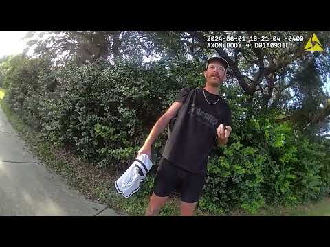 Police Stop Crazy Guy Caught Spray Painting a Wall.