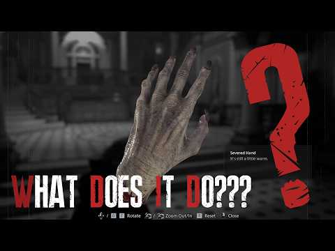 Unsolved severed hand Easter Egg inside of Resident Evil Requiem