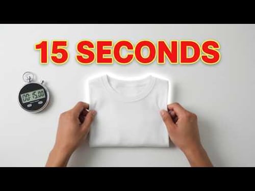 Fold a Shirt the FASTEST Way