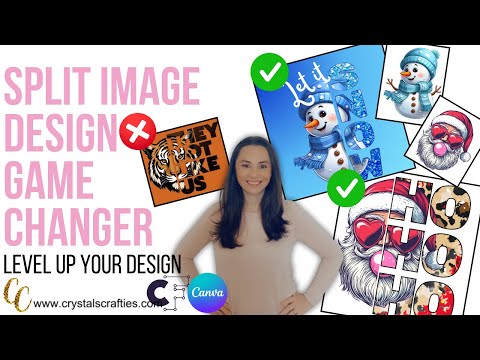 Split Image Designs (done in Canva)