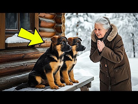 An Old Woman Took In Two Freezing Dogs — The Next Morning, Police Surrounded Her House!
