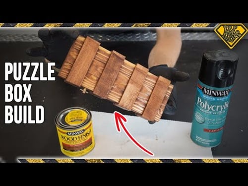 DIY Paint Stick Puzzle Box! TKOR Show You Everything On How To Make A Mystery Puzzle Box!