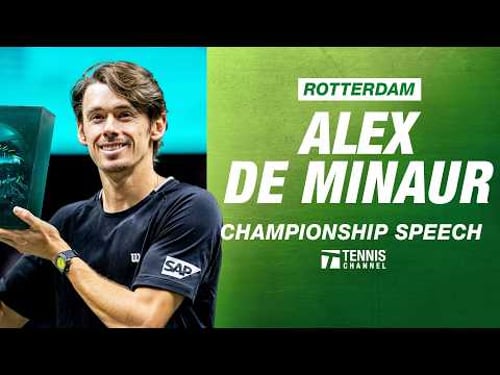 Alex de Minaur Championship Speech | 2026 Rotterdam
