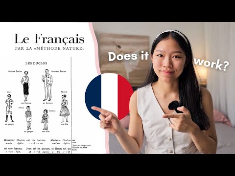 i try the ✨1950's Nature Method✨ to learn French 🇫🇷 A1-B1/B2 story-based learning