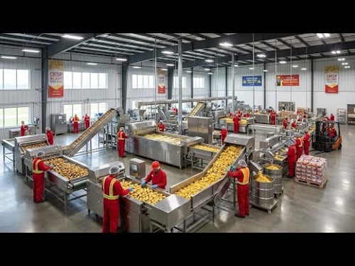 Inside the Factory Where Potato Chips Are Made (The SECRET FULL process)