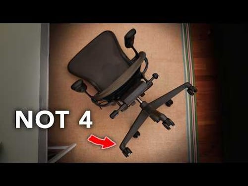 Why do office chairs have 5 legs?