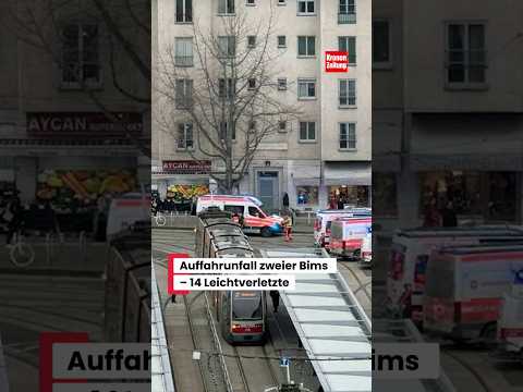 Auffahrunfall zweier Bims – 14 Leichtverletzte #news #österreich