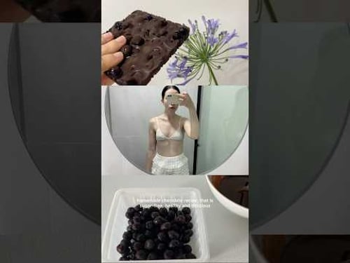 Homemade chocolate for weight loss & staying in shape! 🎀✨Simple #sugarfree recipe 🤍