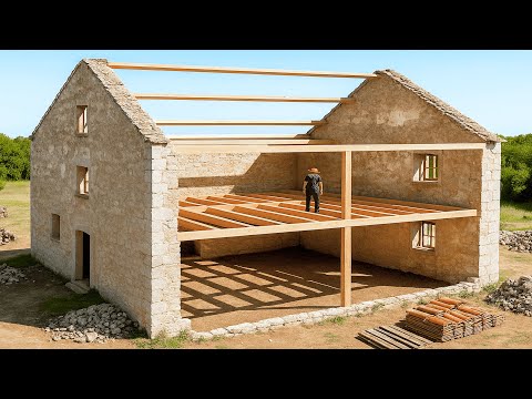 Man Transforms Old Farm into Luxury House | Start to Finish by @Les Bricoloveurs