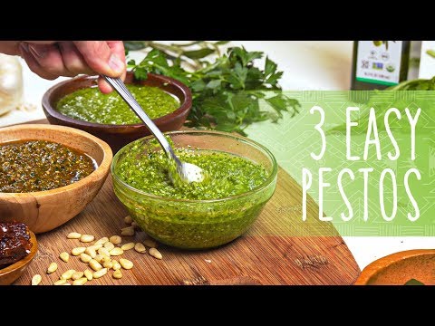 How to Make Pesto | 3 Easy Pesto Recipes