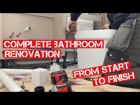 BATHROOM REMODEL COMPLETE from START TO FINISH (Amazing Result)