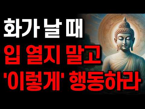 화가 날 때 말하지 말고 ‘이 방법’을 써라 I 현명한 사람들이 함부로 화를 내지 않는 이유 I 잠 잘 때 듣는 명언 I 부처님 말씀 I 인생 지혜 I 오디오북