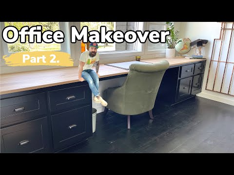 Build Cabinets the Easy Way || Before and After Office Makeover