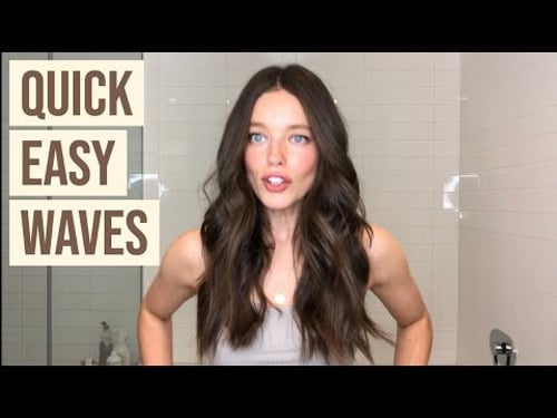 Natural Beach Waves With A Flat Iron Tutorial | Emily DiDonato