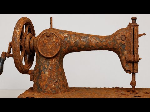 Impossible Restoration! Rusty Antique SAIGON Sewing Machine Restoration