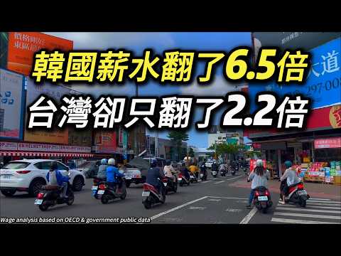 Why have wages in South Korea increased 6.5 times in over 30 years, while in Taiwan they've only ...
