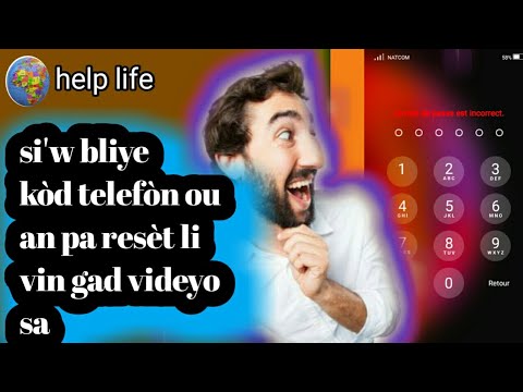 kòman pou déverrouiller yon téléphone lèw bliye (kòd la ). san pèdi anyen.....help life