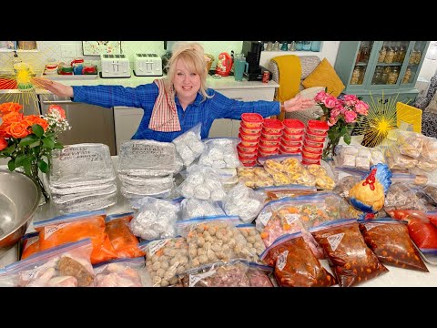 Massive Freezer Cooking 64 Big Batch Freezer Meals from Scratch
