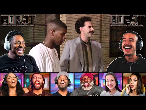 TOP "BANG BANG SKEET SKEET" REACTIONS! *BORAT* HOOD/HOTEL SCENE- MOVIE REACTION MASHUP!