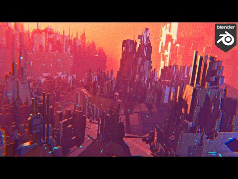 Blender Sci Fi City With Geometry Nodes Tutorial