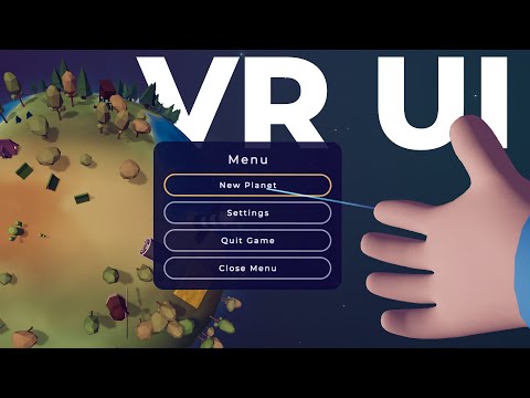 I made an UI for my VR GAME