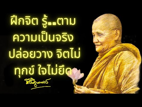 ฝึกจิตให้รู้ตามความเป็นจริง ปล่อยวางจิตไม่ทุกข์ใจไม่ยึดติด | หลวงพ่อชา สุภัทโท