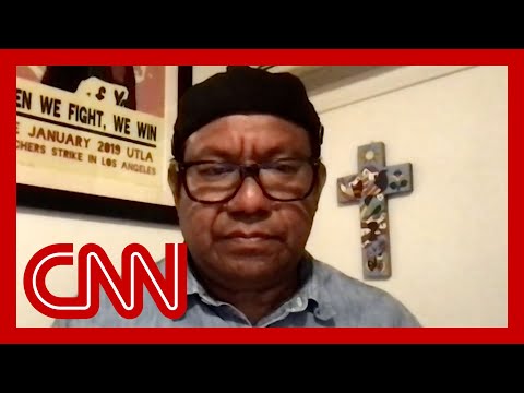 He called for protests over ICE raid. Hear his reaction to violent escalation