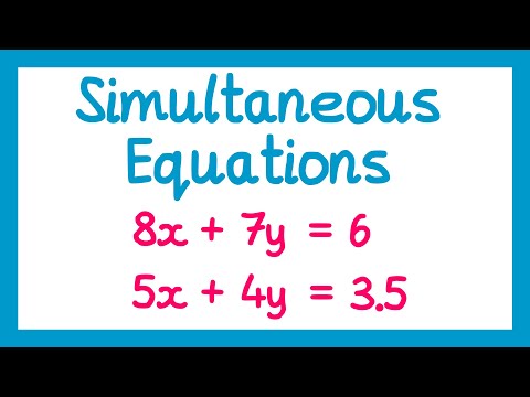 Simultaneous Equations - GCSE Maths
