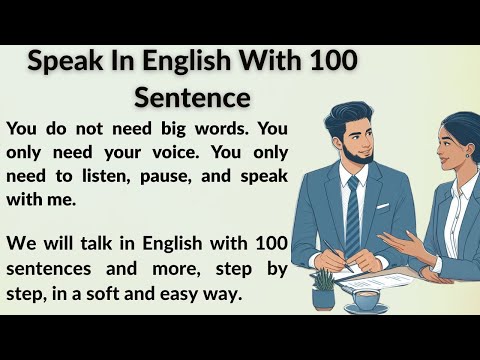 Speak In English With 100 Sentence || Graded Reader || Improve Your English || English Subtitle