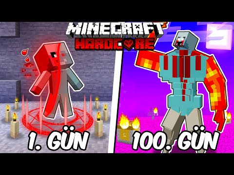 Hardcore Minecraft'ta KEVIN1545 Olarak 100 Gün Geçirmemin Hikayesi...