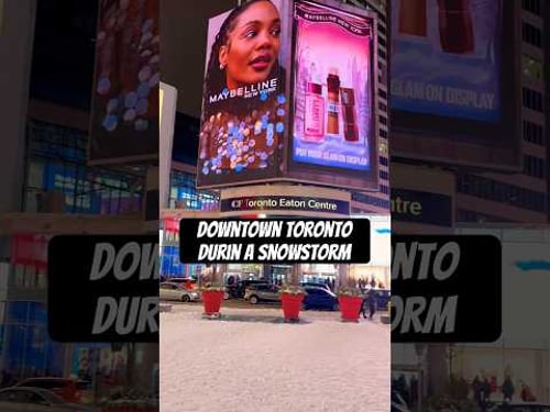 Magic of downtown #toronto during a #boxingday #snowstorm