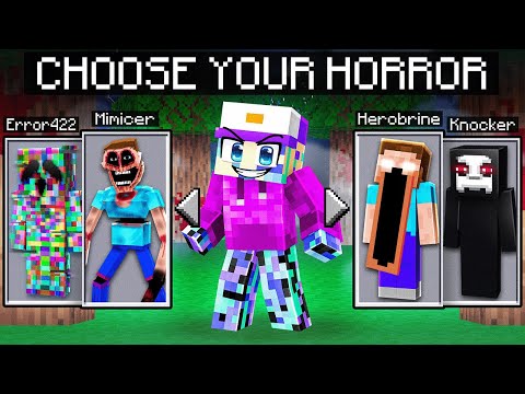 Minecraft, But You Can CHOOSE YOUR HORROR!