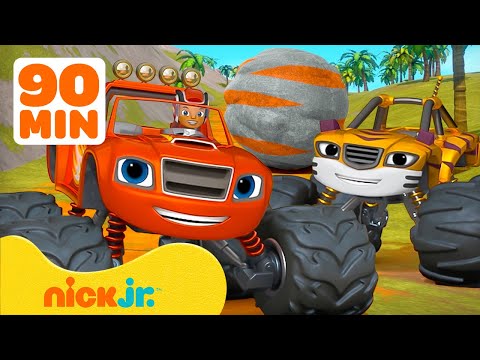 Вспыш и чудо-машинки | Супергеройские миссии и превращения Blaze! С Stripes | Nick Jr. Cyrillic