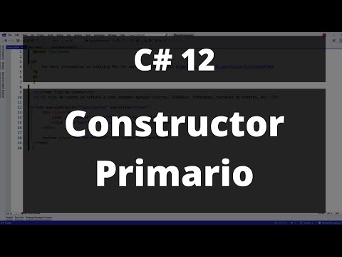 Constructores Primarios - Nuevo de C# 12