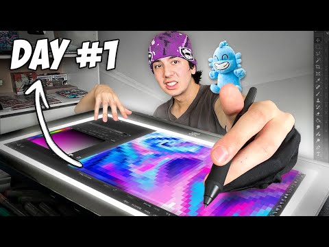 Learning DIGITAL ART in 1 WEEK... π¨π (ft. Orb)