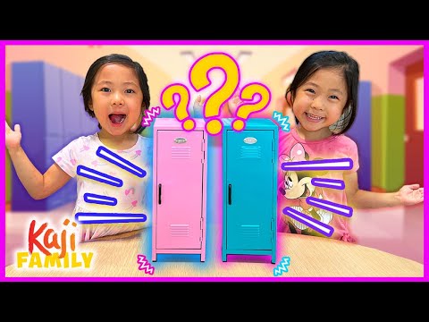 What's in my locker Challenge with Emma and Kate!