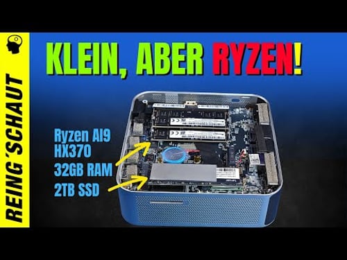 Schnell dafür klein! Geekom A9 Max AI Mini PC | Reing'schaut | AMd Ryzen 9 HX 370 Benchmark