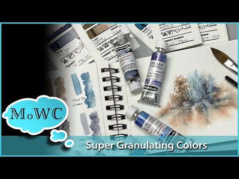 Review Schmincke Super Granulating Watercolors + Tips for Using Granulation
